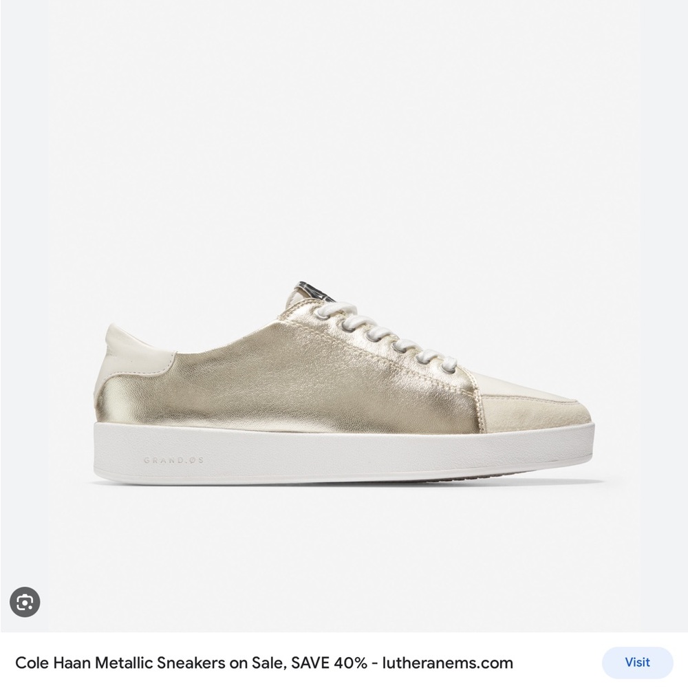 Cole Haan Grand OS soft metallic sneakers
